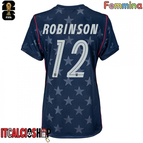 Stati Uniti Miles Robinson #12 Seconda Maglia Femmina Mondiali 2026 Manica Corta